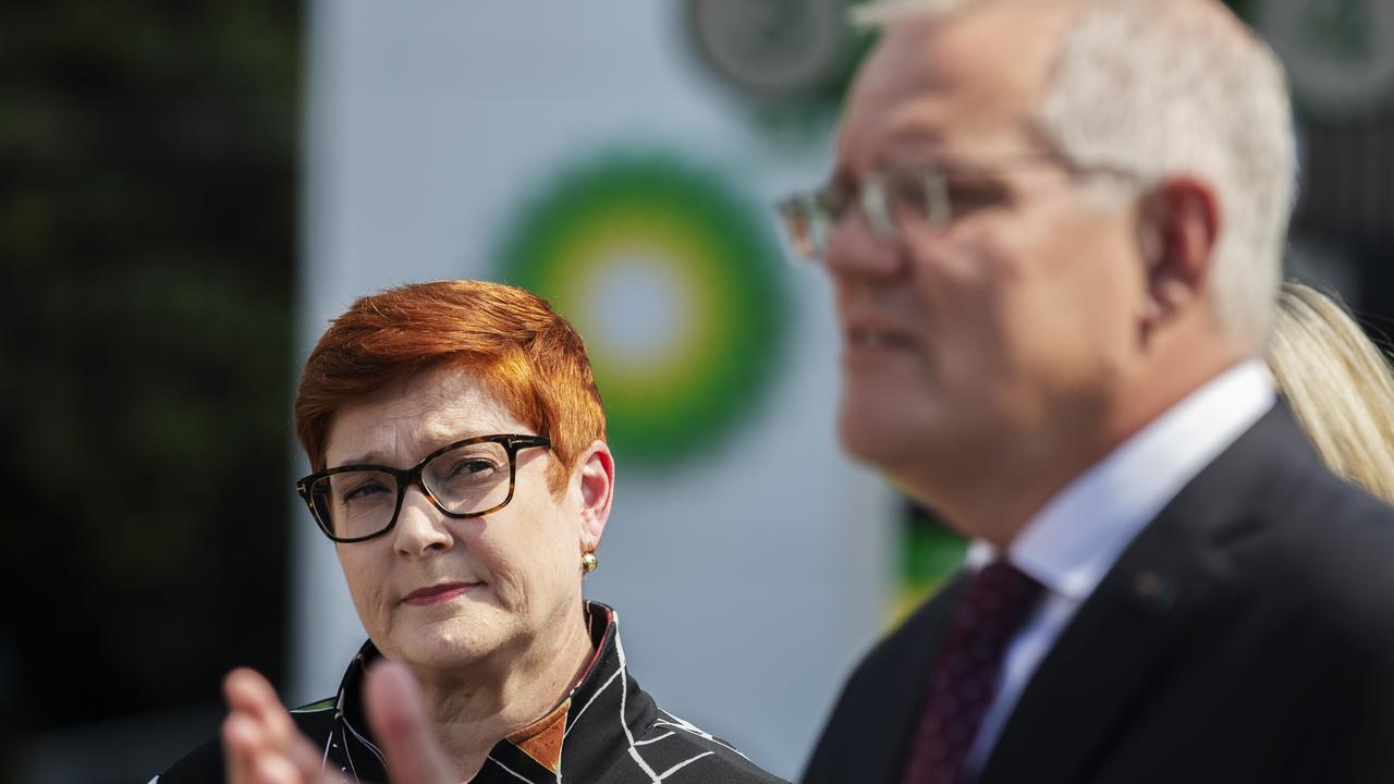 Marise Payne and Scott Morrison will appear before the hearings. Picture: NCA NewsWire / Nikki Short