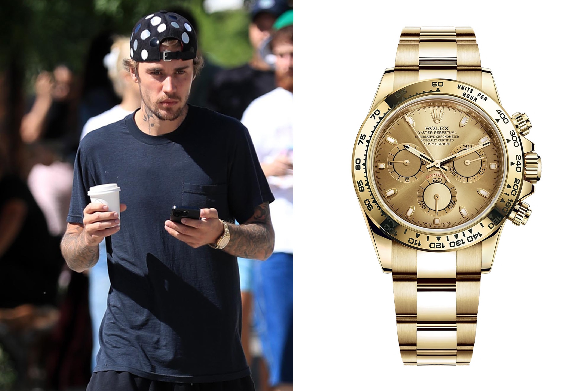 Justin iced store out rolex