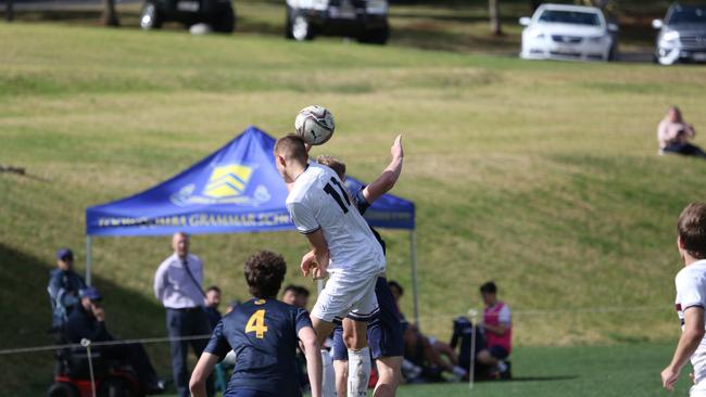 Hat trick hero Lochie Johnston (11) in action for TSS. Pic: Charlie Martin