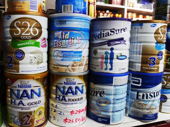 Baby formula sold at a shop in Auburn.The product is hard to find.