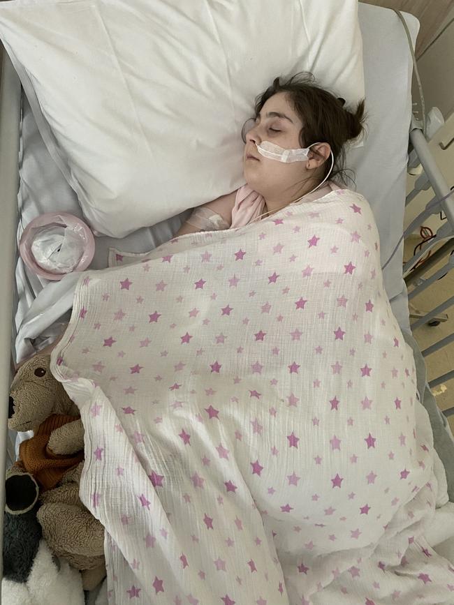 Jazmin Farr suffers from an extremely rare pain condition called CRPS. Picture: Supplied by family