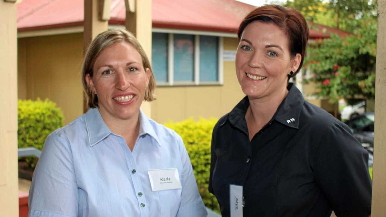 GRADUATES: Karla Schwerin (left) and Skye Burke have started their careers as registered nurses with the Darling Downs Hospital and Health Service. Picture: Contributed