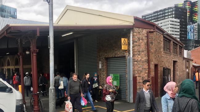 The current G Shed loading dock at the Queen Victoria Market.