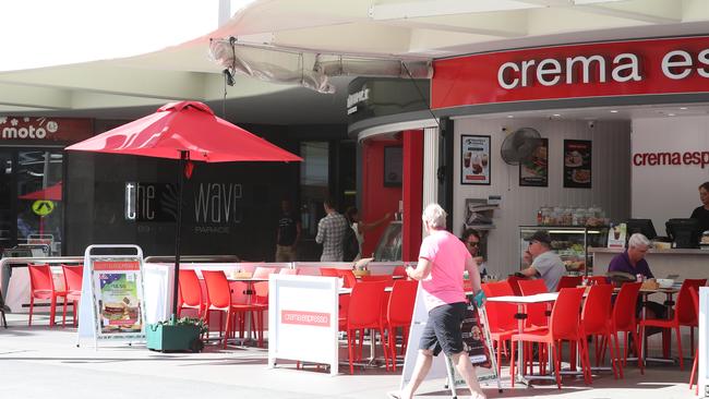 Broadbeach on the Gold Coast, during day two of the Commonwealth Games. Picture: Alex Coppel.