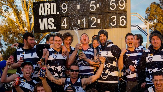 Ardmona celebrated a rare win in 2013 long and hard.