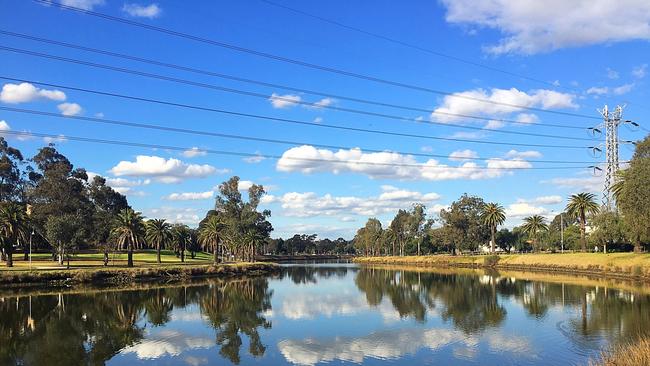 The Maribyrnong River.