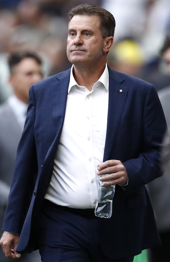 Former cricketer Mark Taylor attends the state memorial service for Shane Warne at the Melbourne Cricket Ground. Picture: Getty Images