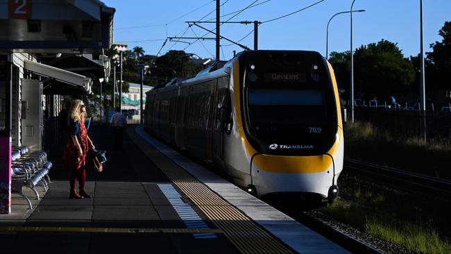 Brisbane train lines will be affected next month by track closures. Picture: Dan Peled.