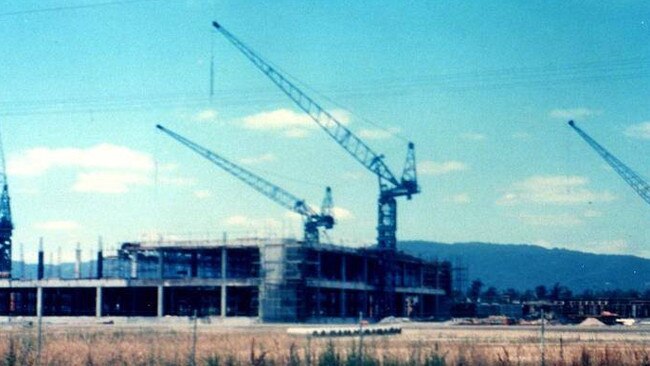 Knox Shopping Centre under construction.