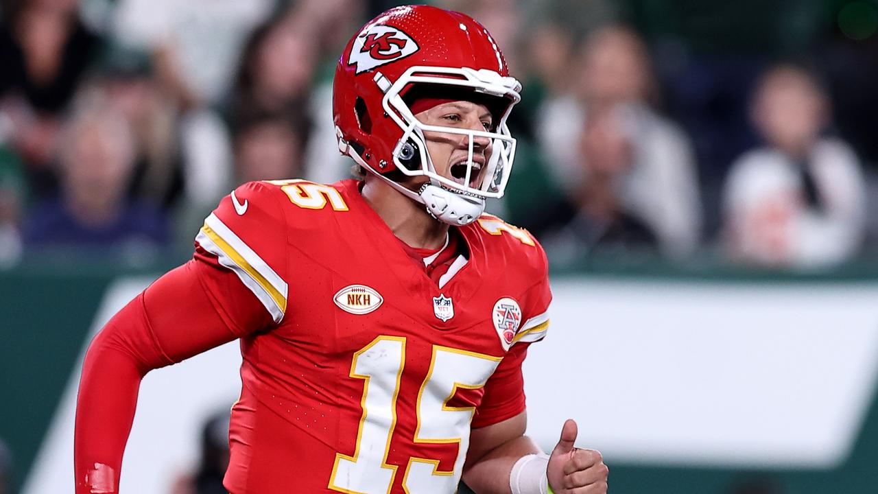 Patrick Mahomes is hoping to win his third Super Bowl. (Photo by Dustin Satloff/Getty Images)