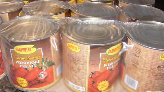 The tomato tins shipment.