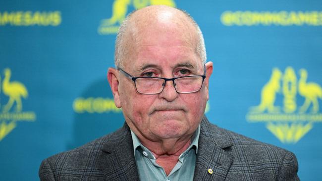 Commonwealth Games Australia CEO Craig Phillips at a press conference in Melbourne on Tuesday. Picture: AAP Image/James Ross