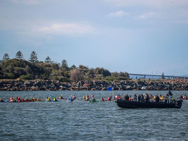 The laws criminalised protests which blocked places such as ports. Picture: Getty Images