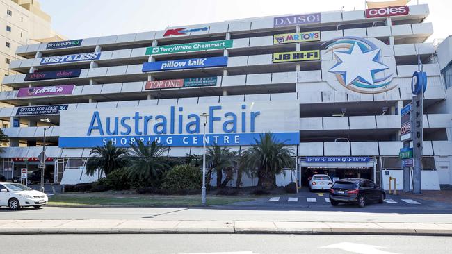 Australia Fair Shopping Centre at Southport. Pic Tim Marsden