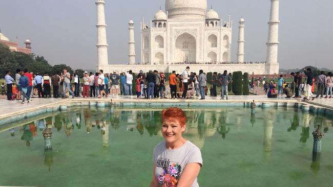 One Nation's Pauline Hanson at the Taj Mahal. Supplied.