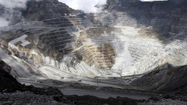 The Grasberg mine in Indonesia.