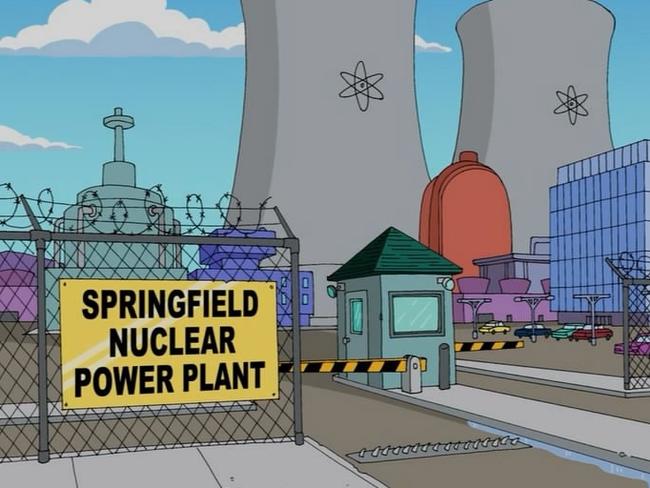 The Simpsons Springfield Nuclear Power Plant. Picture: Supplied