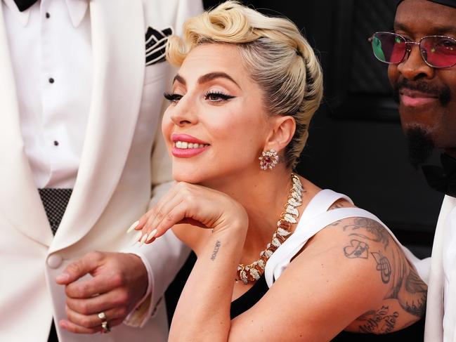 Lady Gaga showed off her Tiffany &amp; Co bling at the Grammys. Picture: Getty Images