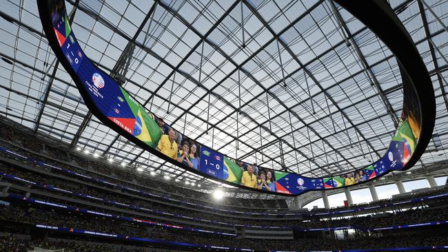 General view inside SoFi Stadium. (Photo by Kevork Djansezian/Getty Images)