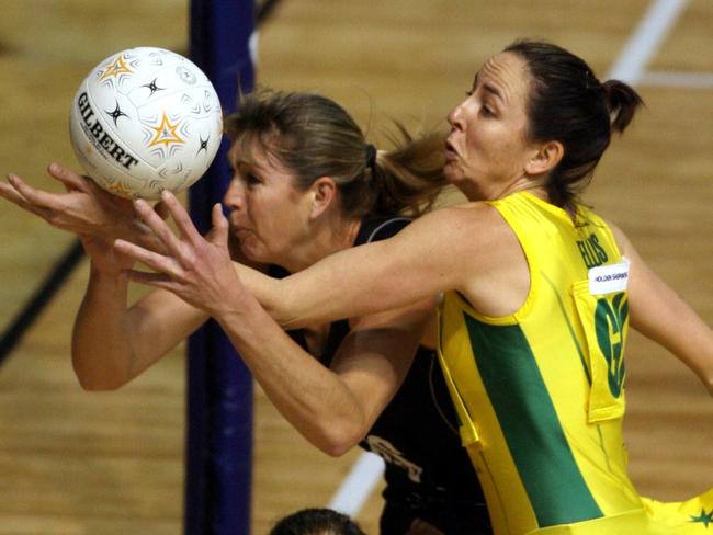 Liz Ellis (r) with Irene Van Dyke, in her playing days. Picture: Supplied