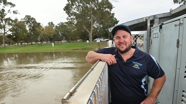 Owner of Morgan Riverside Caravan Park, Leigh Cock. Picture: Keryn Stevens