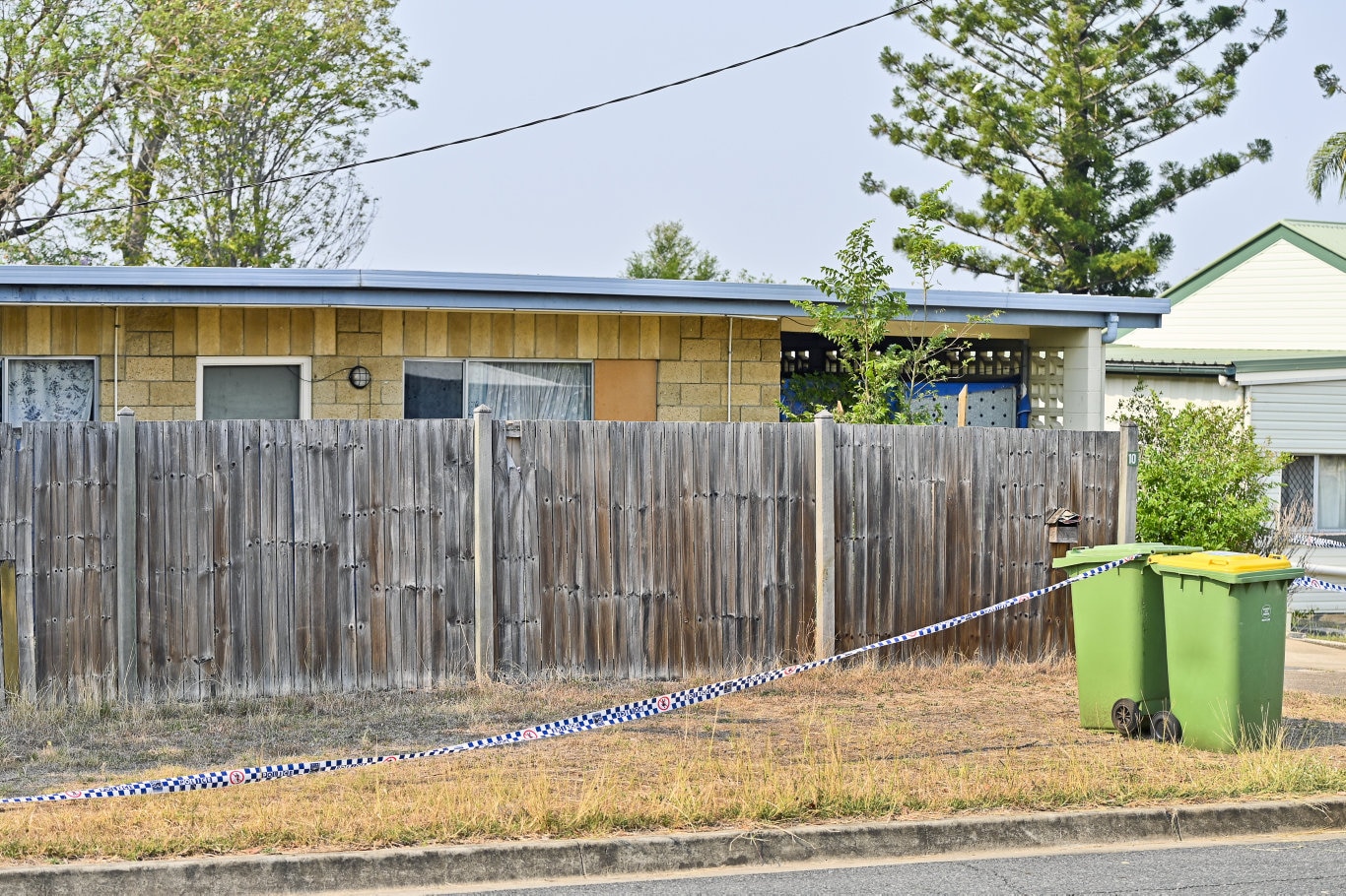 Homicide at McGill Street, Raceview where a 31 year old women was found dead in the boot of a car. Picture: Cordell Richardson