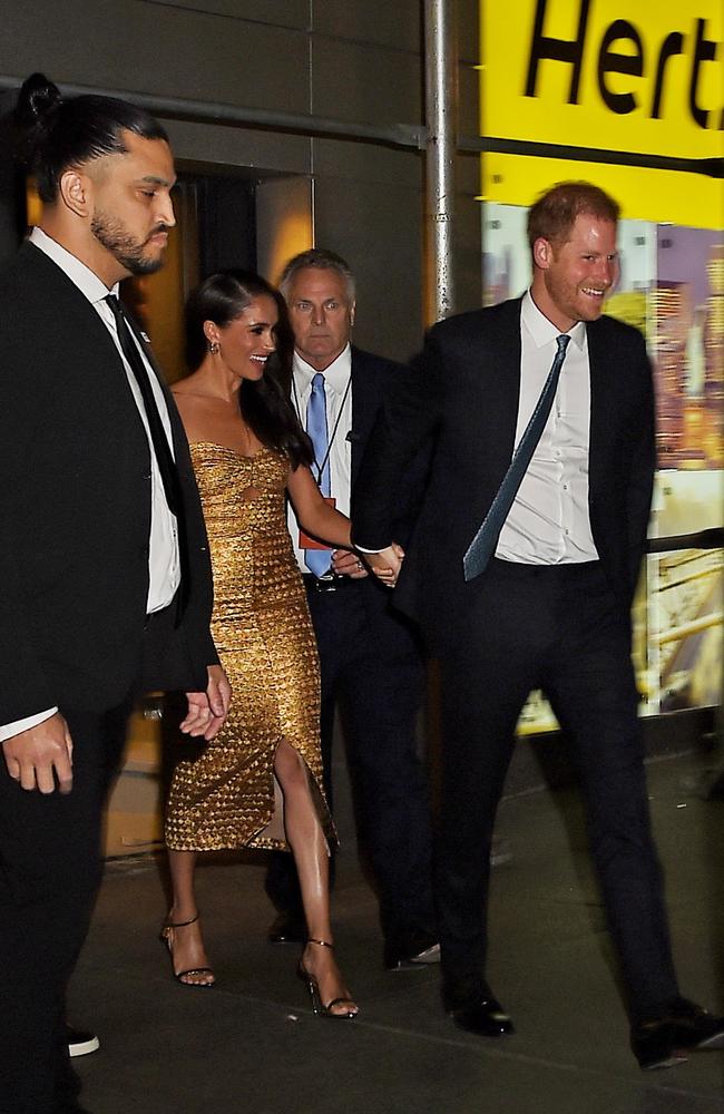 Meghan recently received a Women of Vision Award - which was followed by a highly-publicised alleged car chase with paparazzi. Picture: MEGA/GC Images