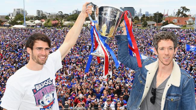 Easton Wood has had to play a different role since the Dogs won the premiership. Picture: Getty Images