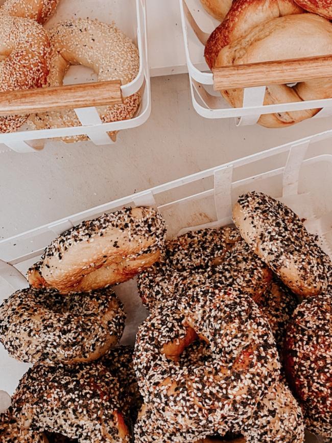 The bagels are freshly made each day.