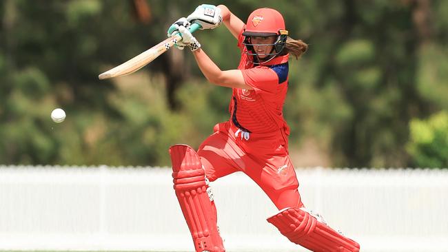 Eleanor Larosa in action for the SA Scorpions. She has been a standout for Glenelg this season. Picture: Jenny Evans