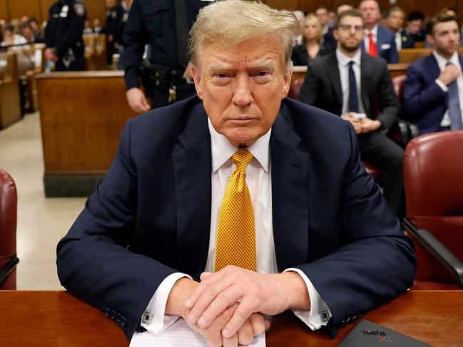 US President-elect Donald Trump during his his hush money trial on May 21, 2024, in New York City. Picture: Michael M. Santiago / Getty