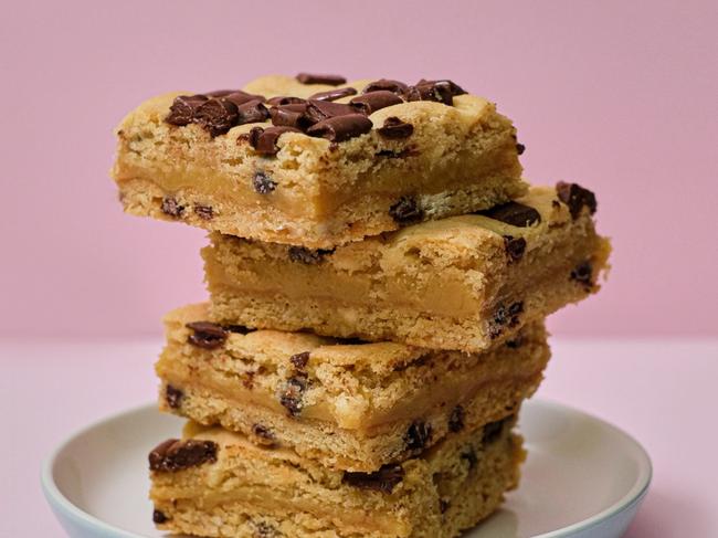 Original Foods Baking Co's signature dish is the cookie caramel slice