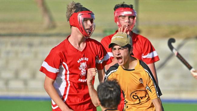 FIRED UP: Easts' C-Grade Player of the Final Tremaine Pittman shows his delight at scoring a goal in his team's 7-3 win in Saturday's grand final. Picture: Cordell Richardson