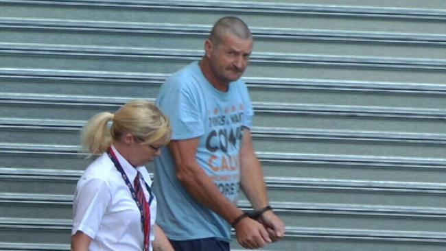 Gene Bristow leaves the Adelaide Magistrates Court during an earlier hearing. Picture: Nine News