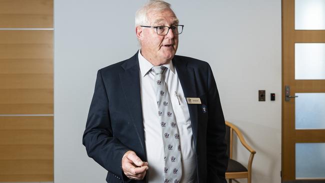 Bailiff Pat Roache speaks about the years of service to the Toowoomba courts and the thousands of people he has met through the position. Picture: Kevin Farmer