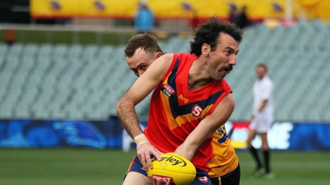 Kadina’s Giles Ellis playing for SA Country. He is putting together another outstanding year. Picture: SANFL