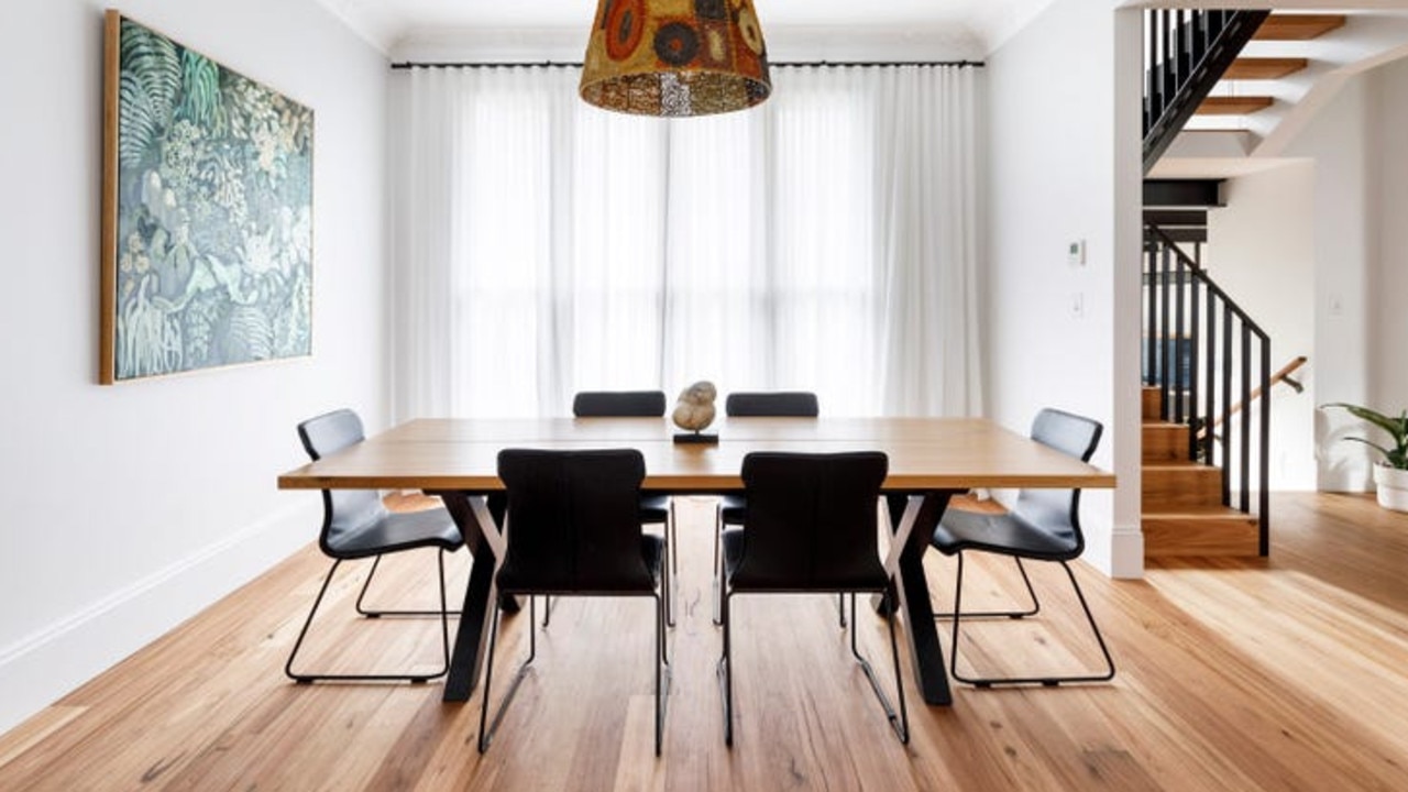 The dining area in the house in Newtown in Sydney's inner west. Picture: realestate.com.au