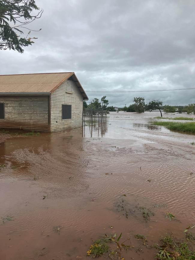 Flooding caused widespread damage in Kalkarindji. Picture: Victoria Daly Regional Council