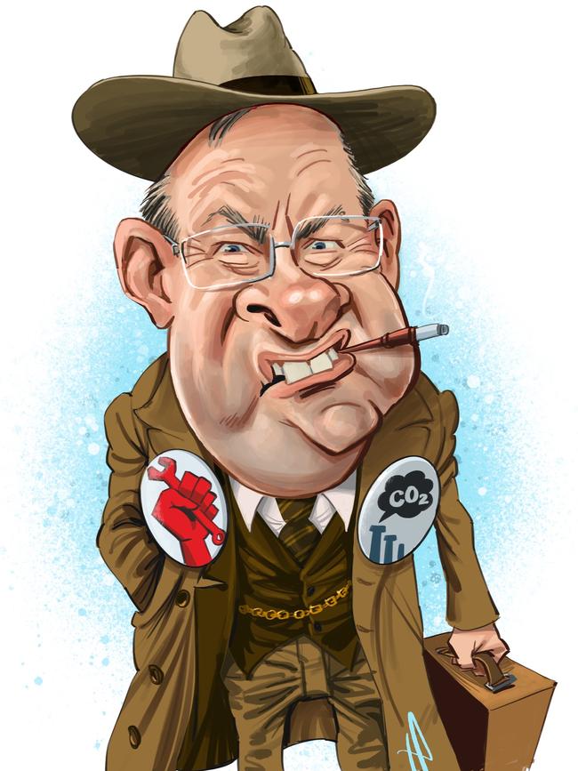 Labor leader Anthony Albanese should channel former Labor PM John Curtain on jobs and carbon. Artwork: Terry Pontikos.