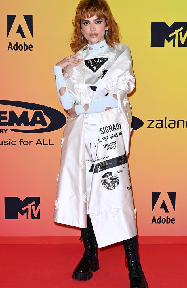 It’s the holey arm pads for me. Picture: Kate Green/Getty Images for MTV