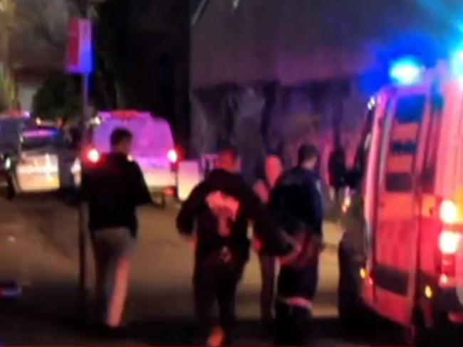 Four were arrested during the Alexandria incident. Picture: 7News