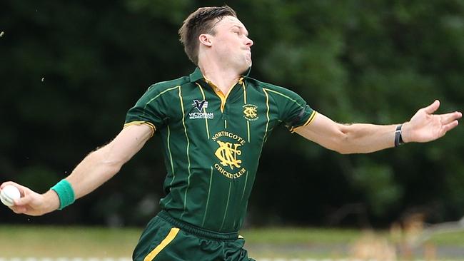 Michael Topp in action for Northcote. Picture: Hamish Blair