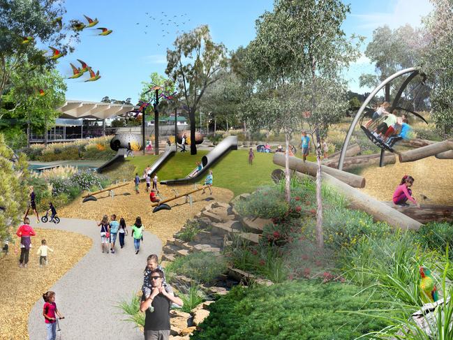 An artist’s impression of Kingborough Council’s proposed $7 million playground. Picture: SUPPLIED