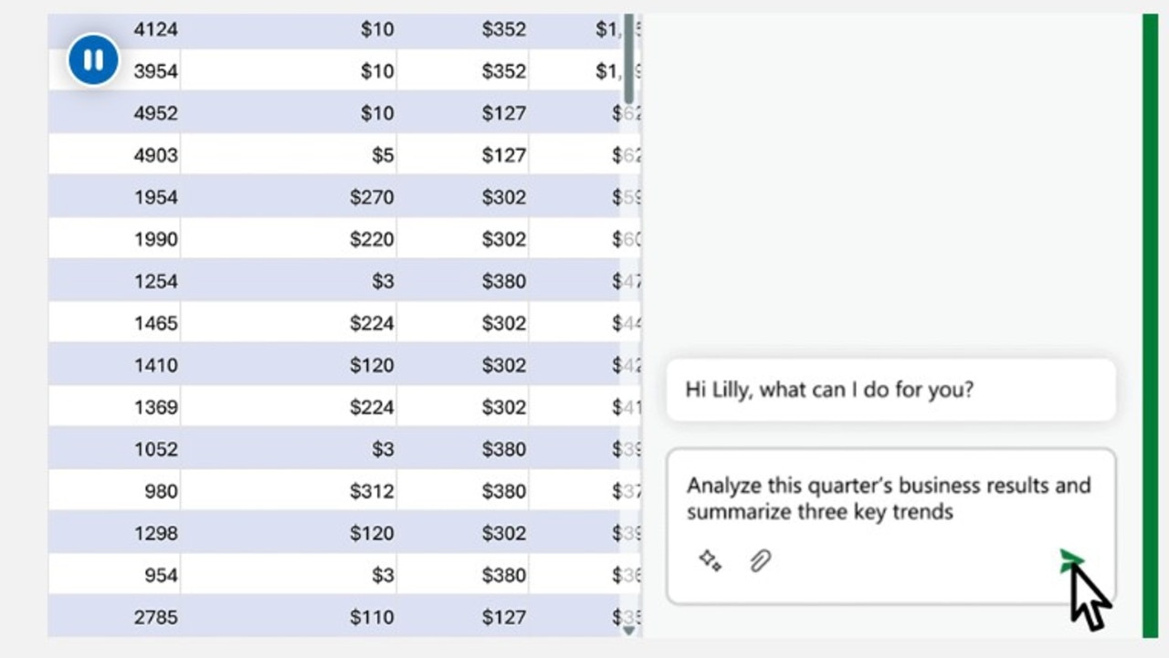 Microsoft 365 Copilot helps users to find insights in spreadsheets by asking in plain language.