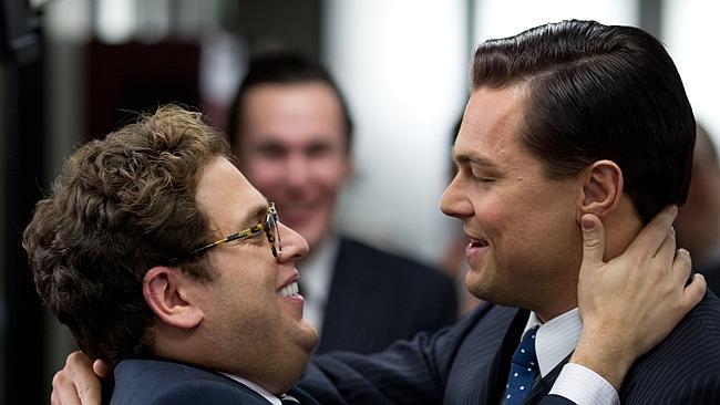 Jonah Hill, left, and Leonardo DiCaprio in a scene from "The Wolf of Wall Street."