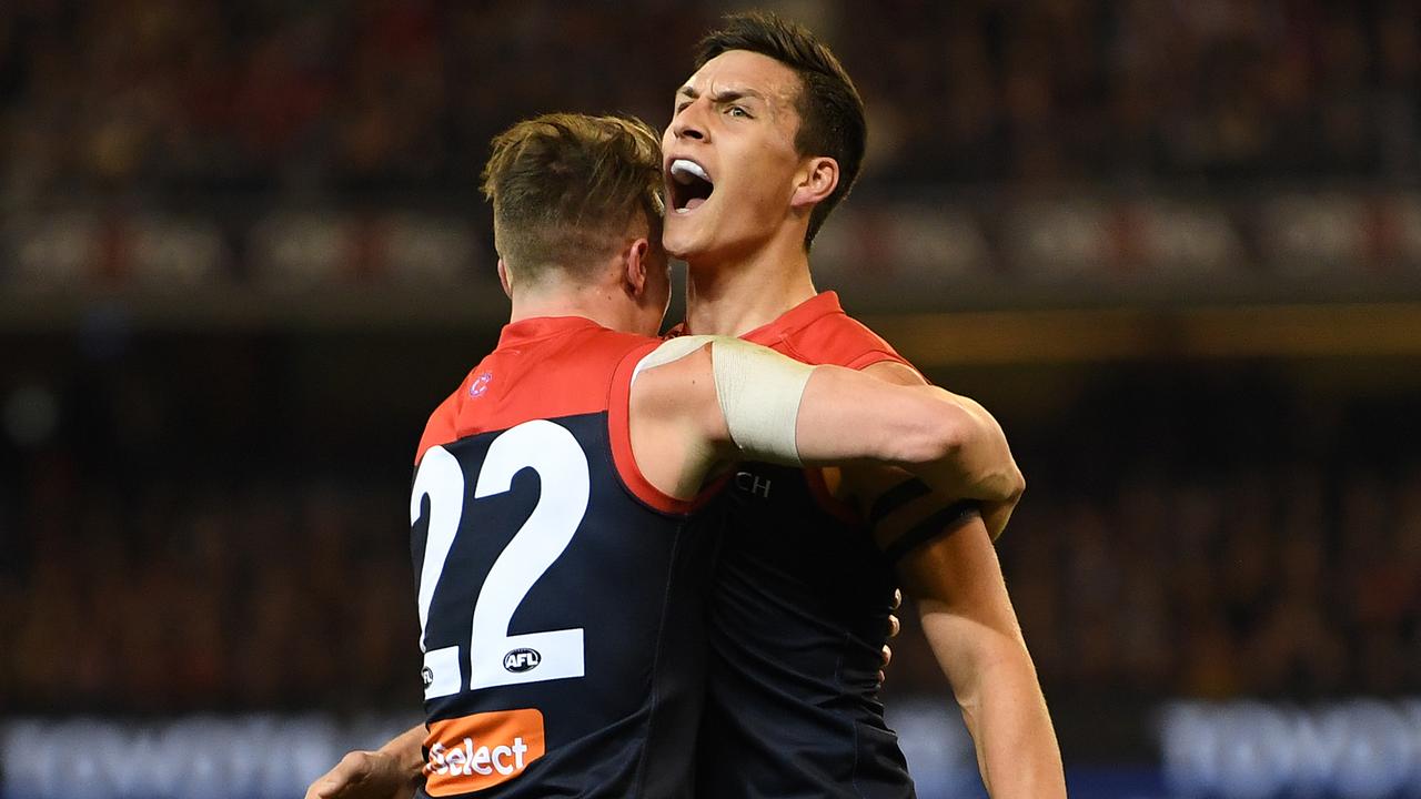 Sam Weideman starred for Melbourne, as he has done since coming into the team a few weeks ago. (AAP Image/Julian Smith)