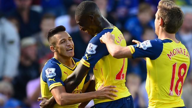 Arsenal's Chilean striker Alexis Sanchez netted his first Premier League goal.