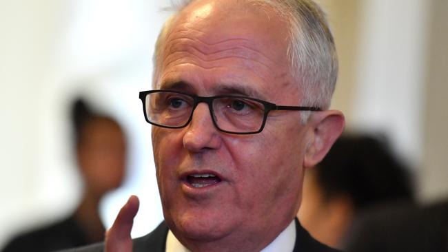 Former prime minister Malcolm Turnbull took a hard-line stance on Huawei as prime minister. Picture: AAP