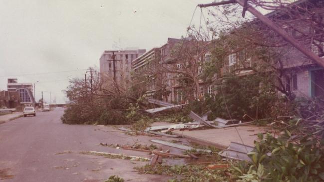 Destruction caused across Darwin, captured by Greg Novak in the days after Cyclone Tracy flattened the town at Christmas 1974.