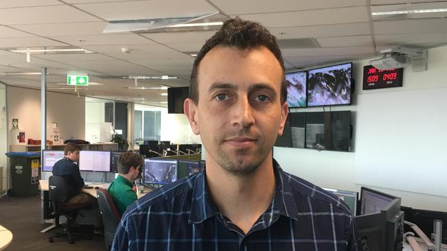 Supervising Meteorologist, Simon Louis, from the Bureau of Meteorology Tasmania office. Picture: SUPPLIED